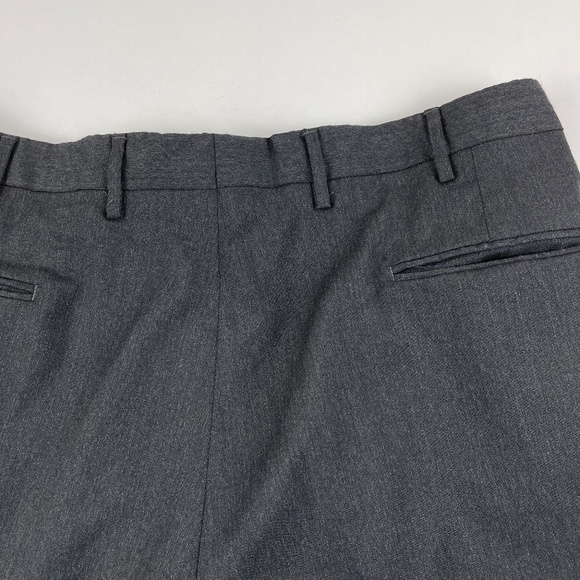Jos A Bank Mens Dress Pants Pleated Charcoal Gray - Picture 6 of 9